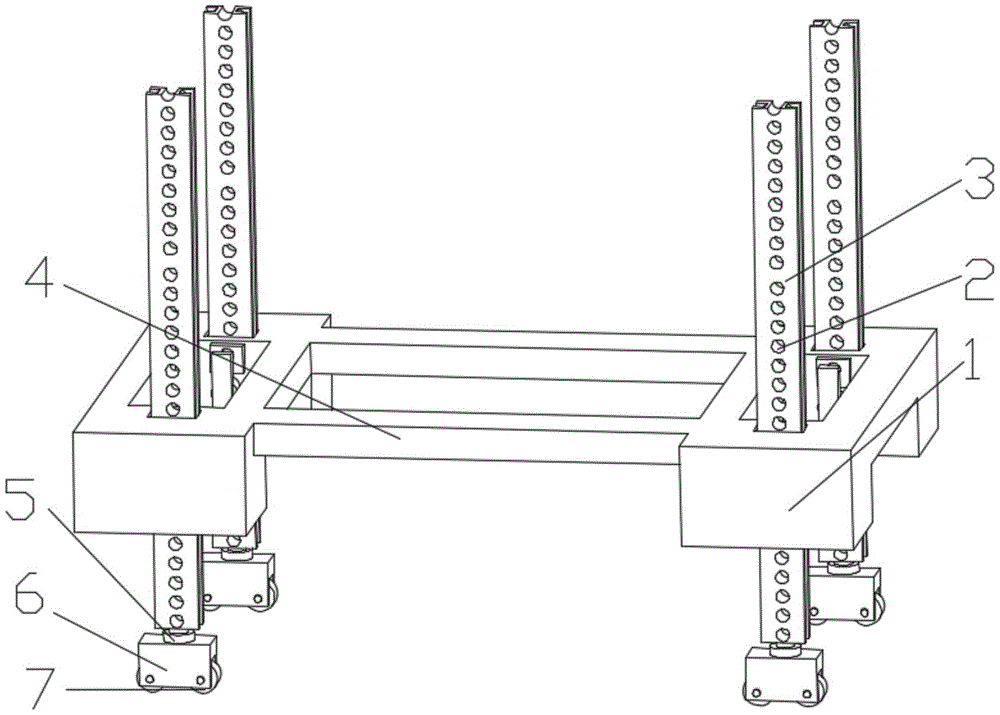 无限制提升高度的架桥机四支腿结构的制作方法