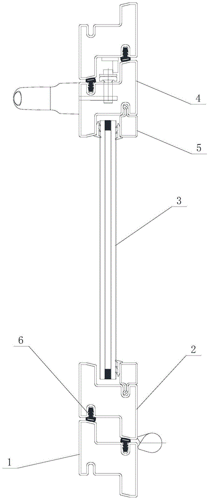 单一Z型材的框扇系统的制作方法