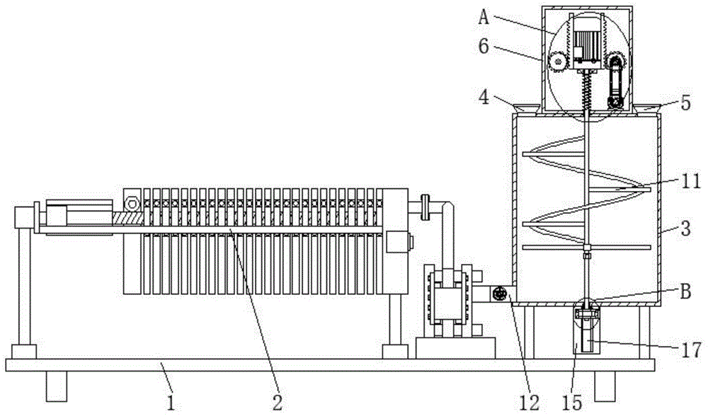 一种板框固液分离机用添加剂混合装置的制作方法