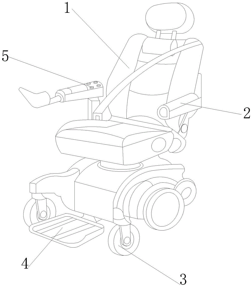 一种无人驾驶操控的老年人轮椅的制作方法