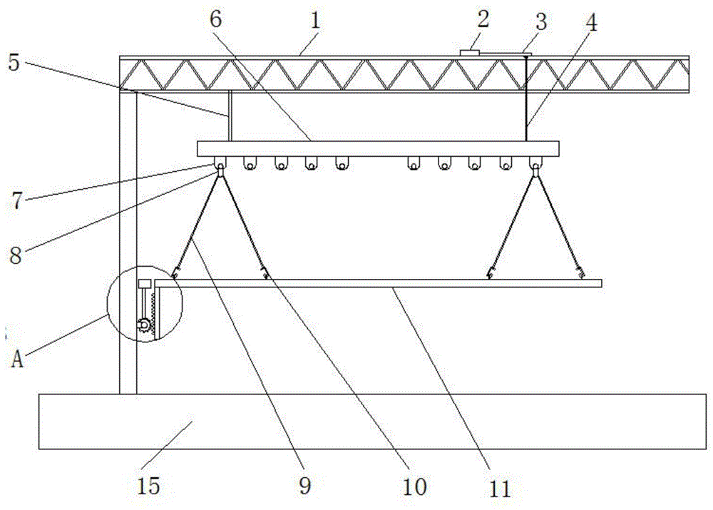 一种垂直重力限位加固的防脱落构件吊具的制作方法