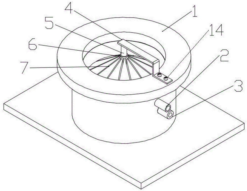 一种防止铝合金圆铸锭浇口溅水的装置的制作方法
