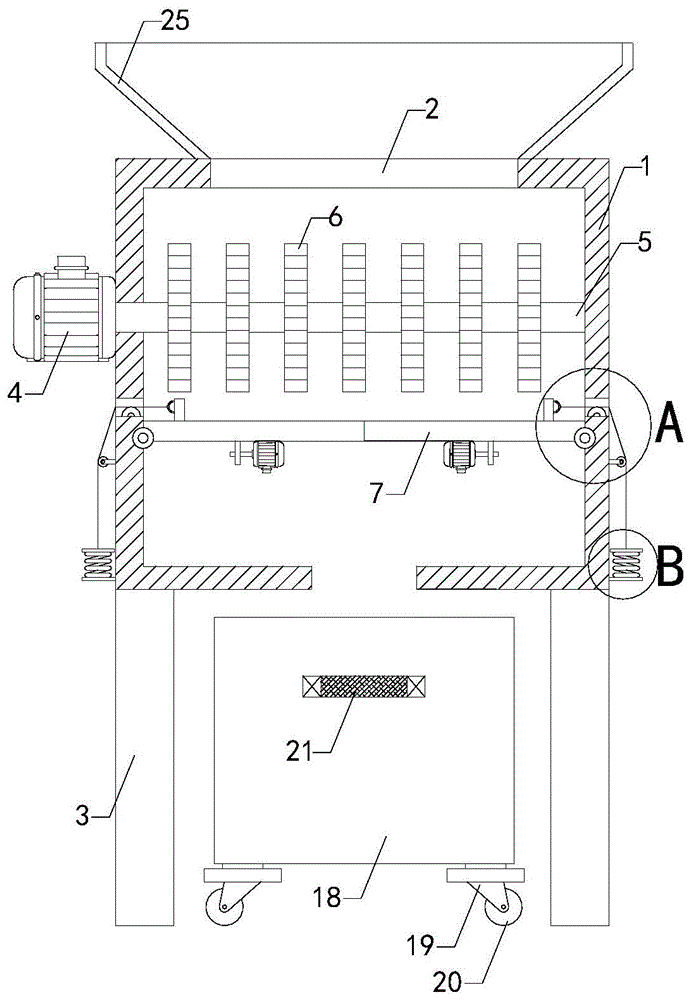 汽车座椅组件成型模具用废料处理设备的制作方法