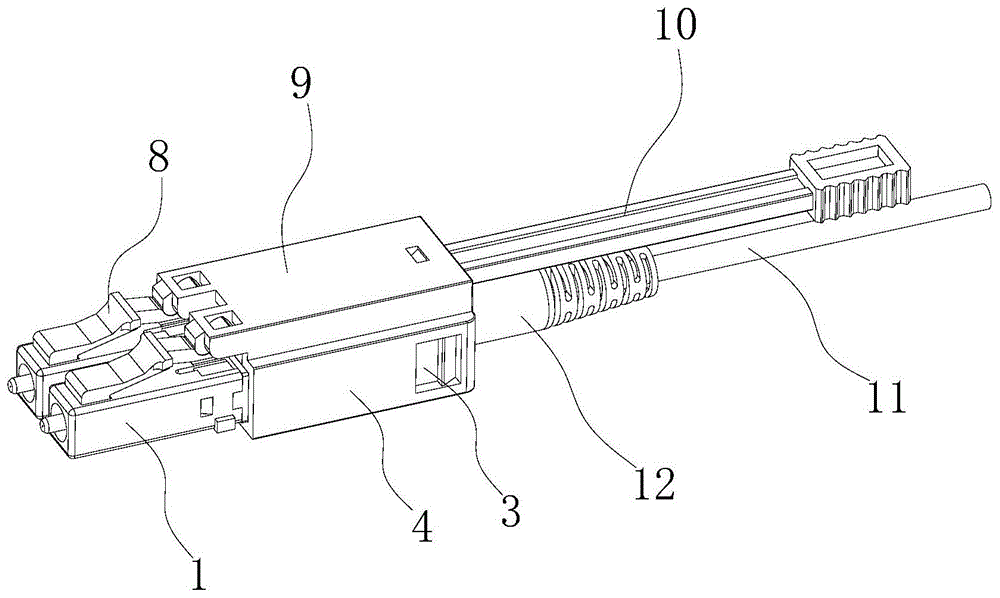 一种推拉杆式LC型光纤连接器的制作方法