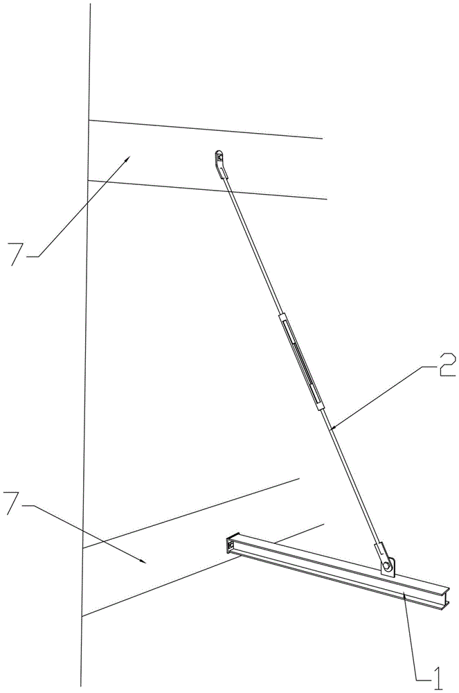 一种花篮拉杆式悬挂脚手架支座的制作方法