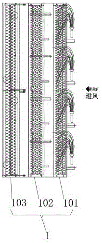 一种除湿系统换热器组合件的制作方法