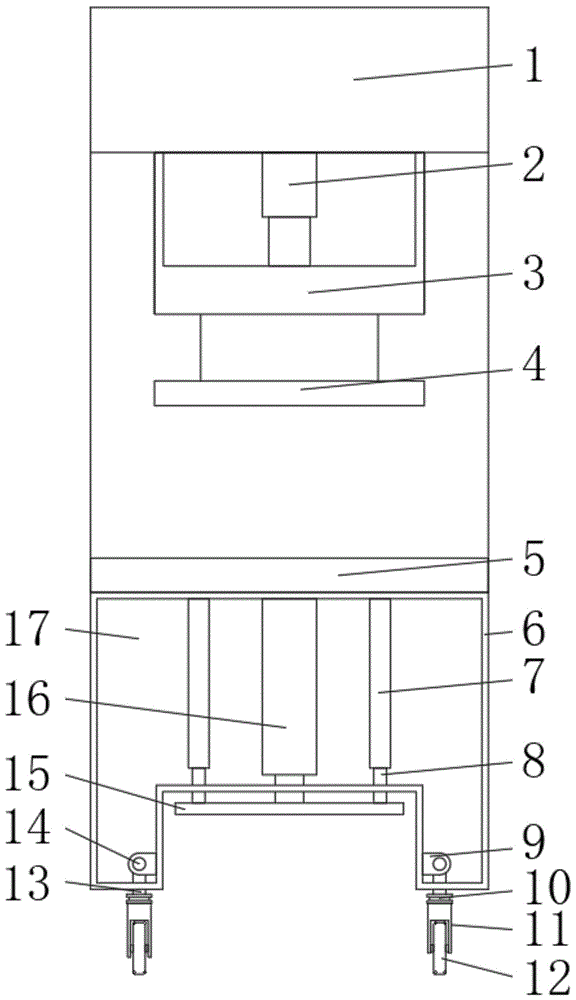 一种便于搬运的具有缓冲结构的冲床的制作方法