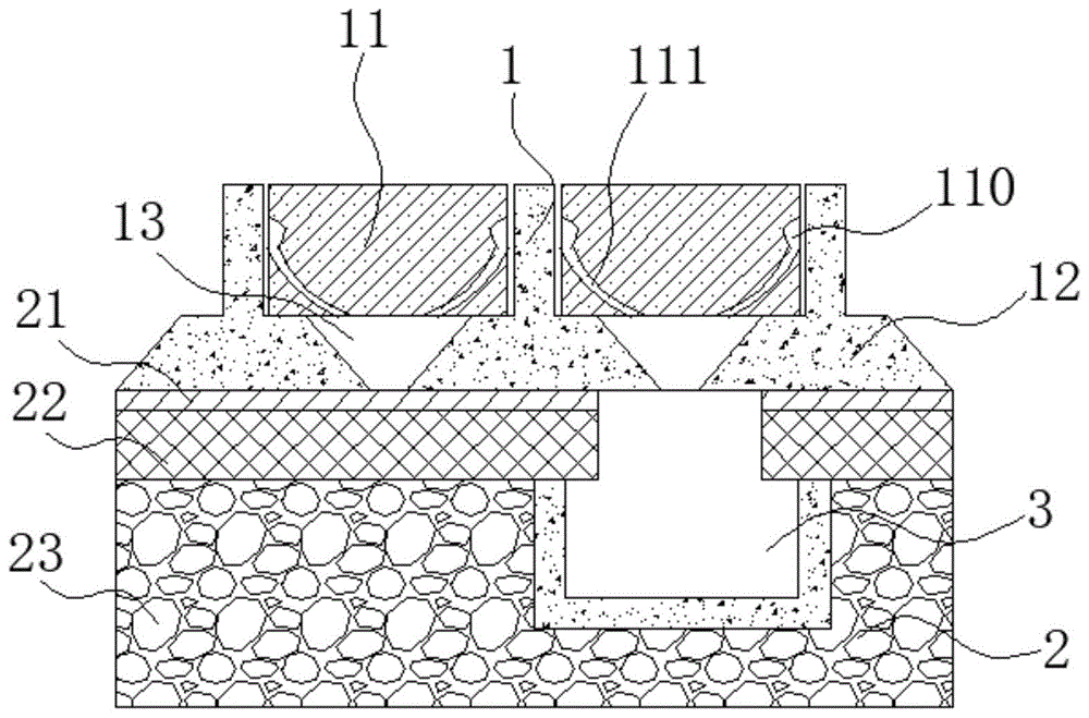 一种自动渗水排水建筑结构的制作方法