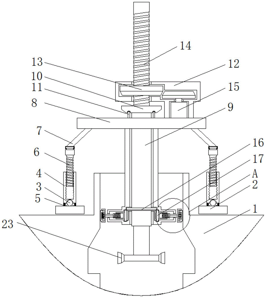 一种建筑监理用桩孔孔径测量装置的制作方法