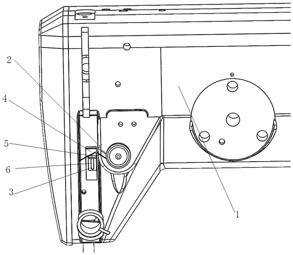 一种缝纫机同时检测面线与梭芯线用完或断线的报警装置的制作方法