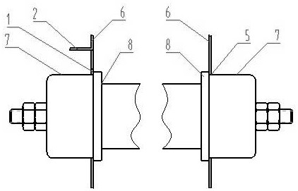 安装电热管的挡头结构的制作方法
