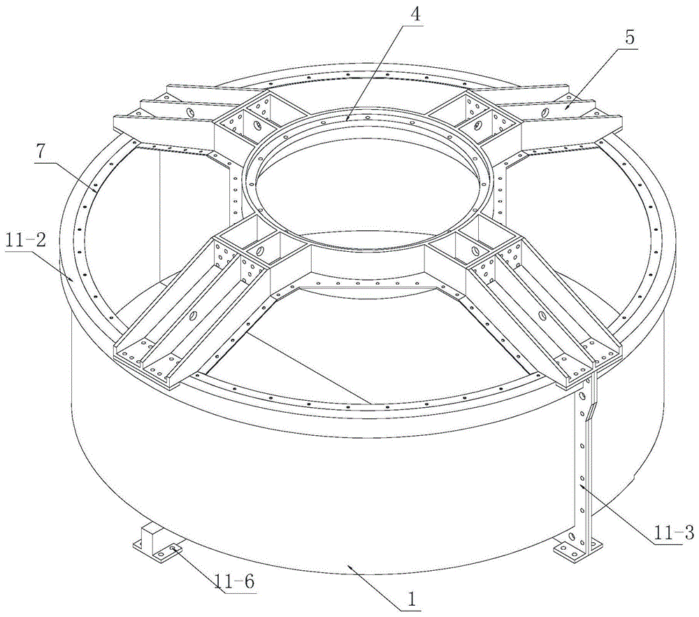 一种组合式立轴搅拌机主体结构的制作方法