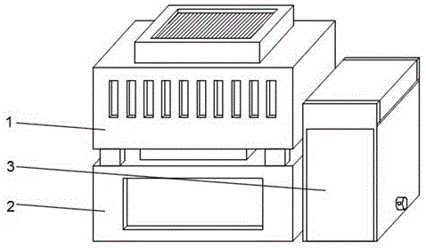 一种上压式彩卡生产用压纹装置的制作方法