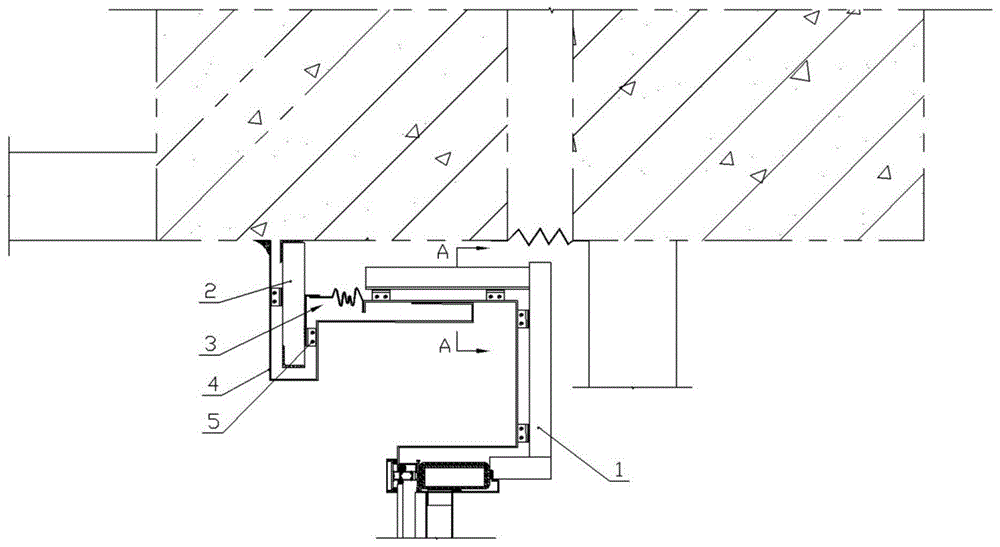 幕墙垂直向变形缝跨越组件的制作方法