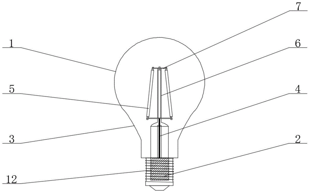 具有光控功能的LED灯丝灯的制作方法