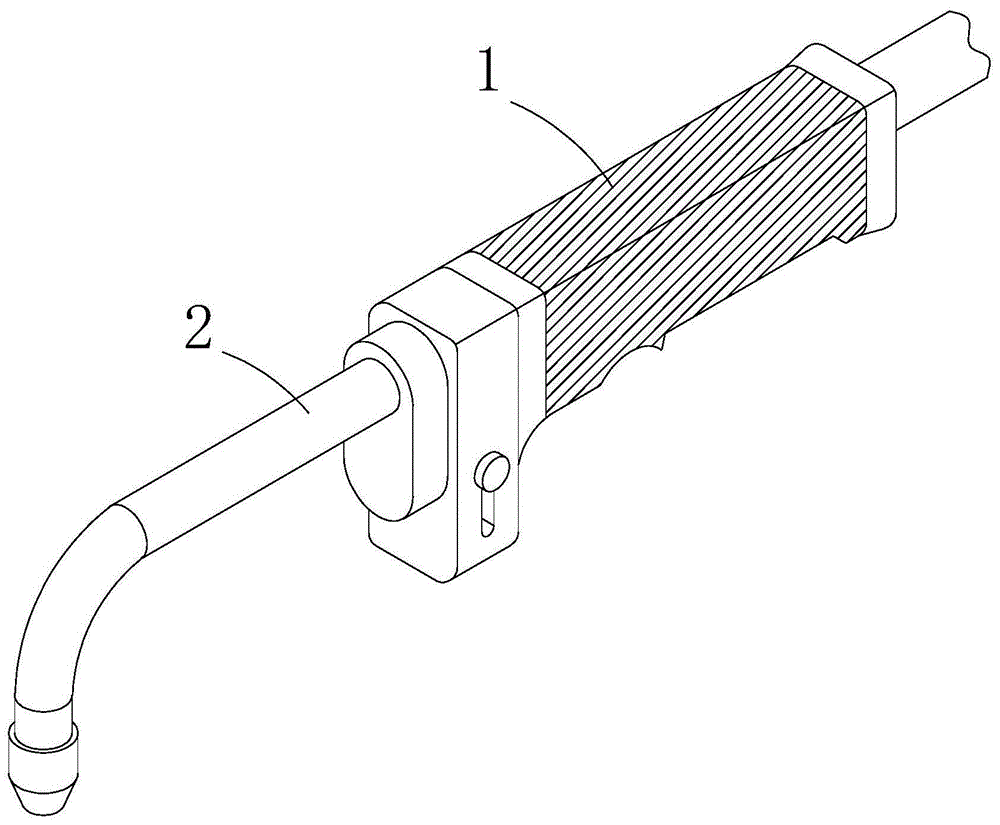 一种电焊机卡接式焊枪手柄的制作方法