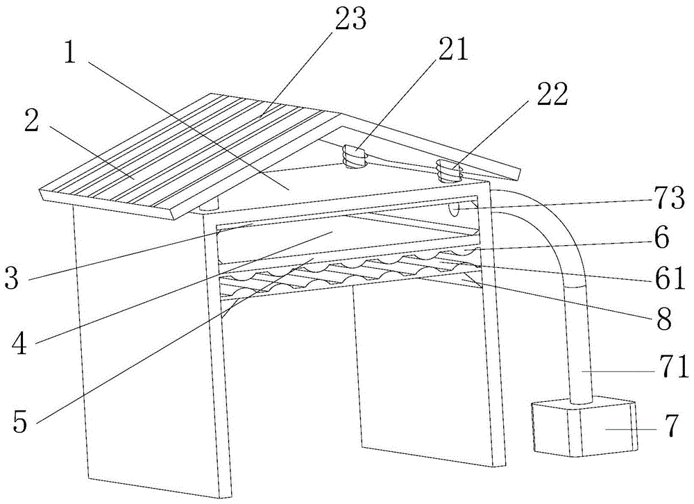 一种一体式隔音房环保型顶板结构的制作方法