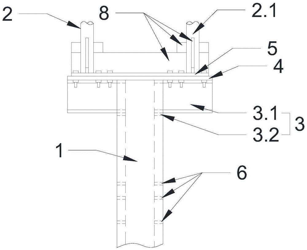 型钢柱与拱梁连接结构的制作方法