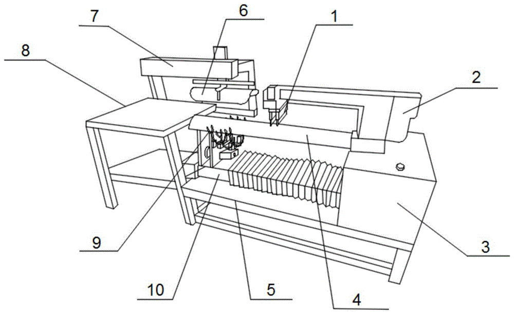 一种自动缝纫跳线打线机的制作方法