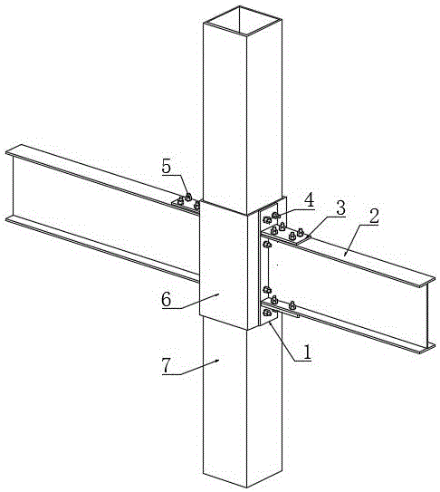 一种箱型柱与H型钢梁的装配式连接结构的制作方法
