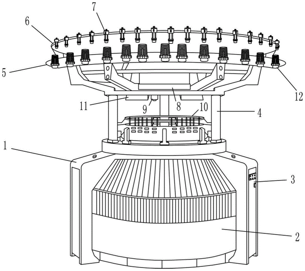 一种可自动调节速率的圆形针织机的制作方法