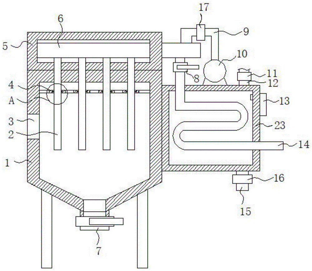 一种电石炉气处理用过滤装置的制作方法