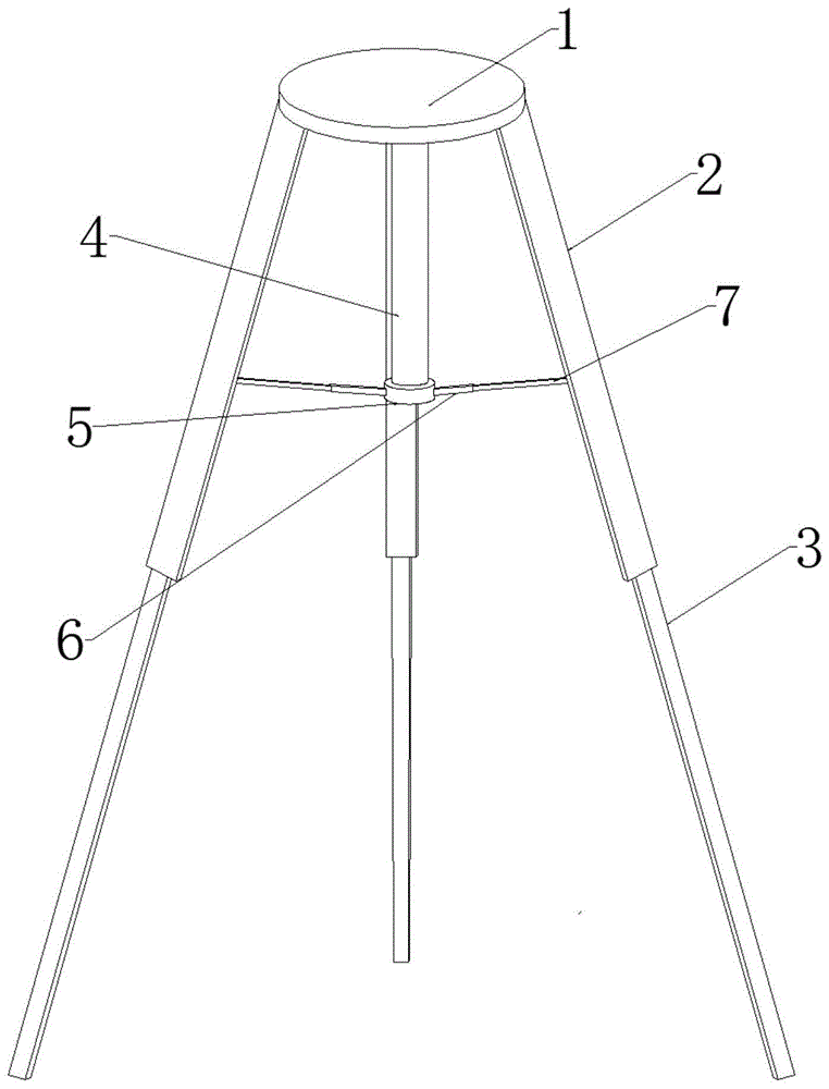 一种工程测量用三脚架的制作方法