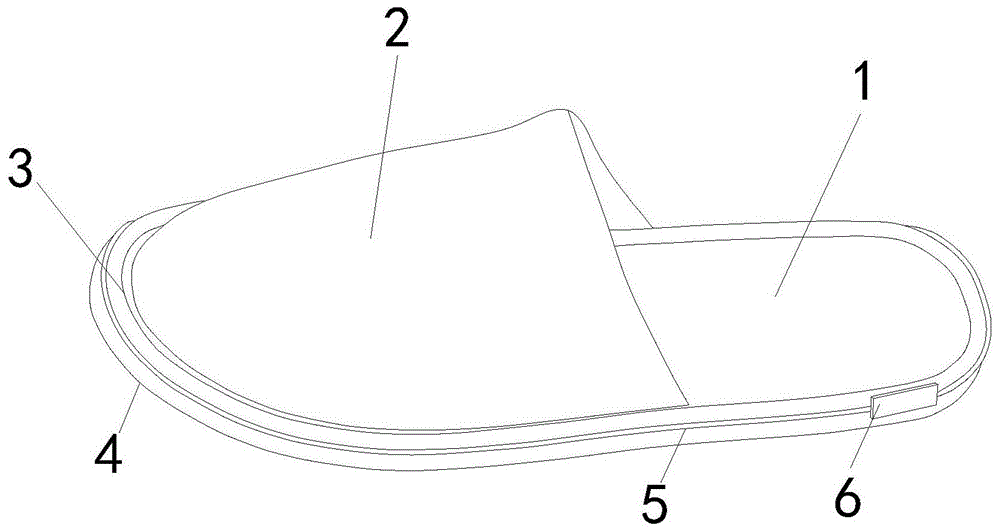 一种环保卫生防交叉传染的拖鞋的制作方法