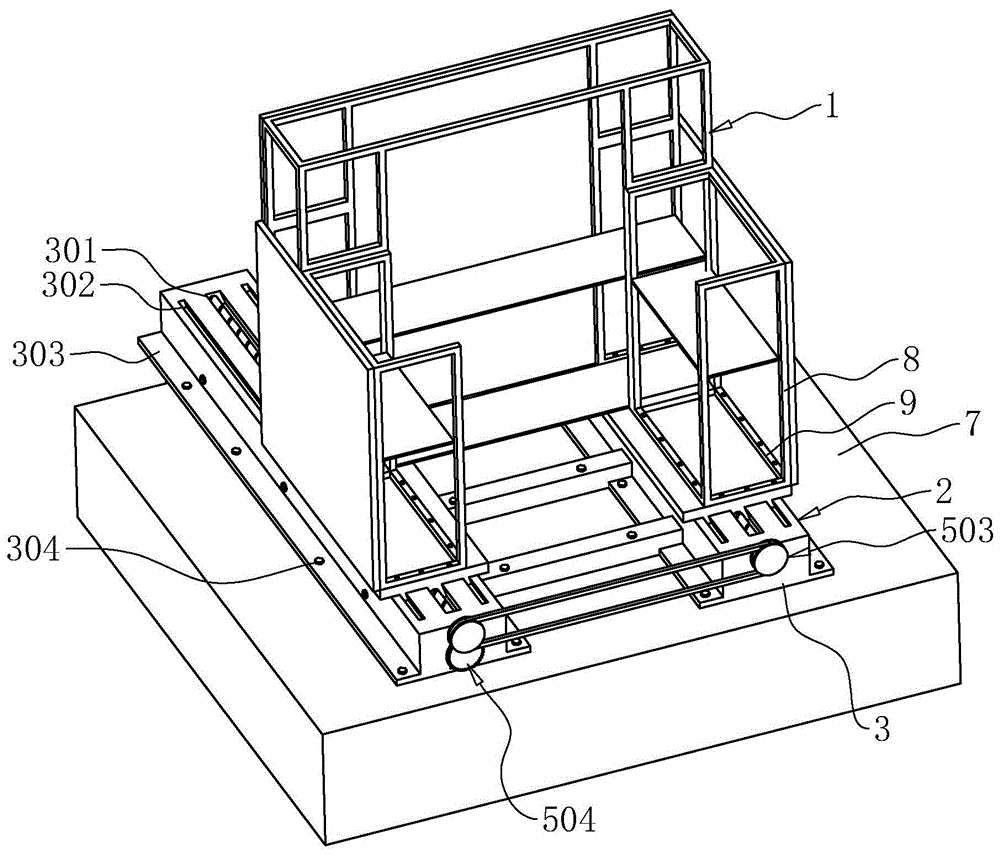一种建筑临边结构柱施工防护架的制作方法