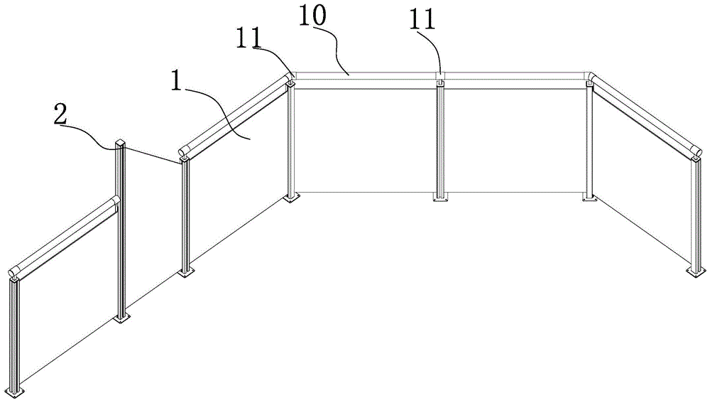 扶手组件和组合式围栏的制作方法