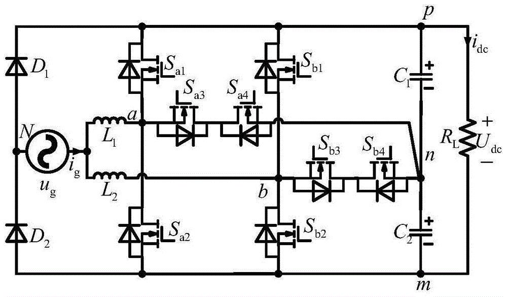 单相T型交错并联结构的三电平整流充电器