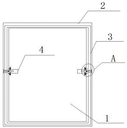 一种四边一次成型的复合门的制作方法