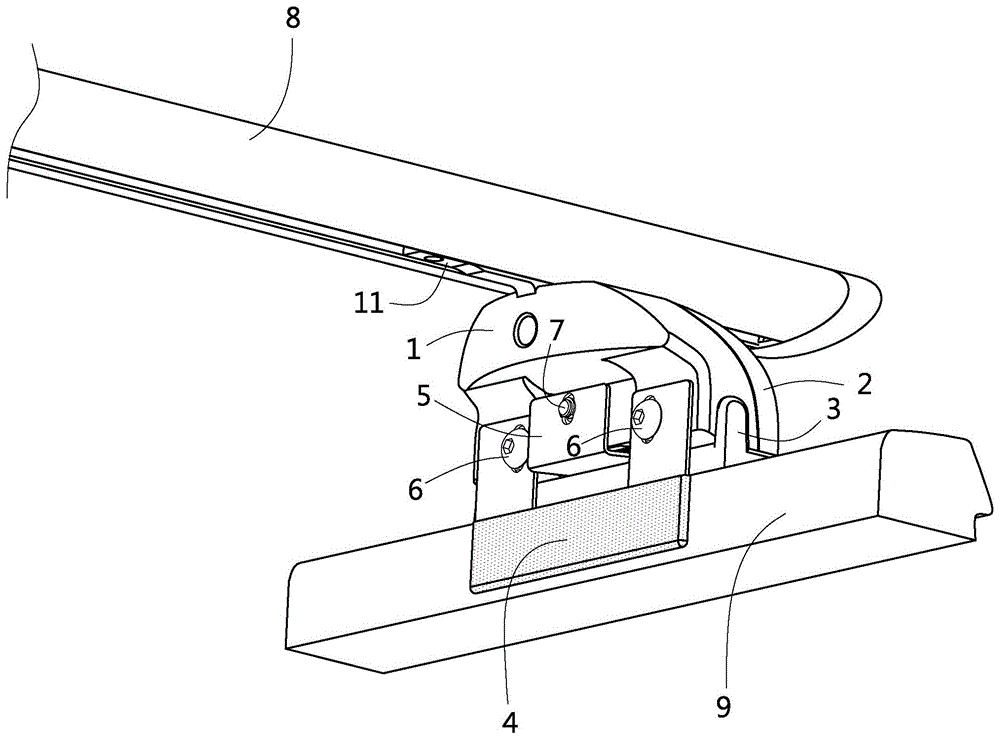 车顶行李架脚座固定装置的改良结构的制作方法