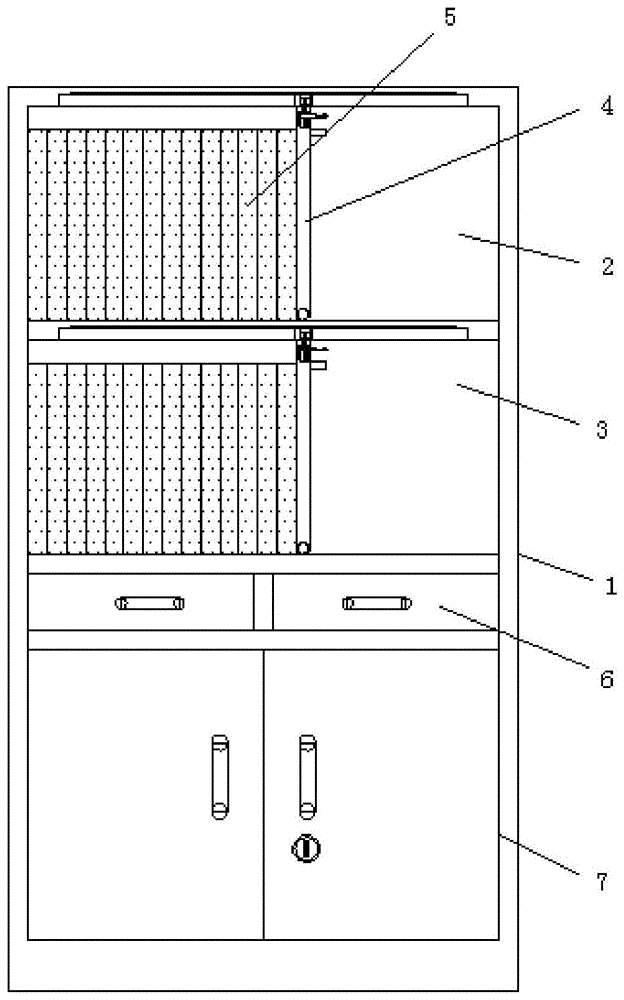 一种用于放置文件夹的文件柜的制作方法