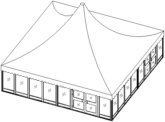 一种锥顶篷房的制作方法