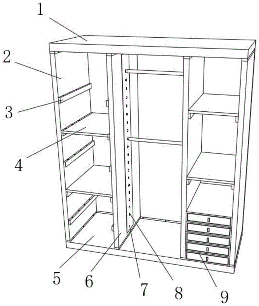 一种适用于高层拆装的家具衣柜的制作方法