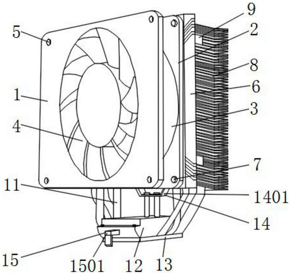 一种计算机散热风扇的降噪结构的制作方法