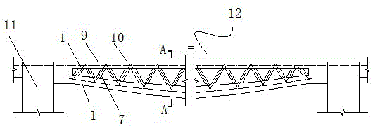 一种上弦加强-T型组合式钢桁架的制作方法