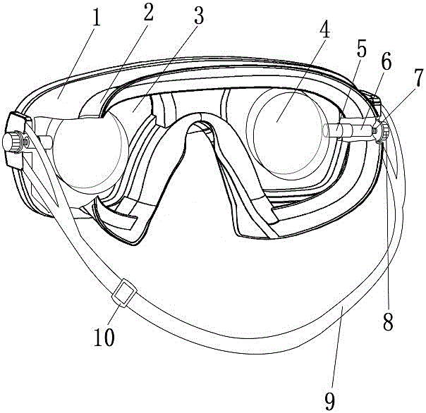 可调度数近视游泳眼罩的制作方法