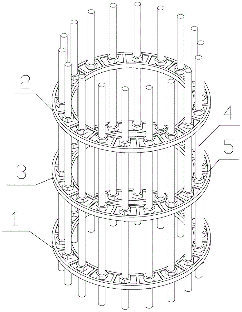 一种环形分布预埋螺栓的定位模具的制作方法