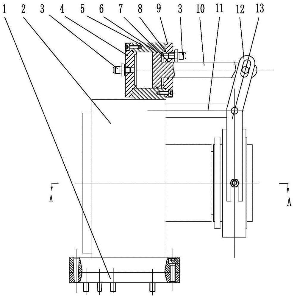 套筒式筒夹中心架结构的制作方法