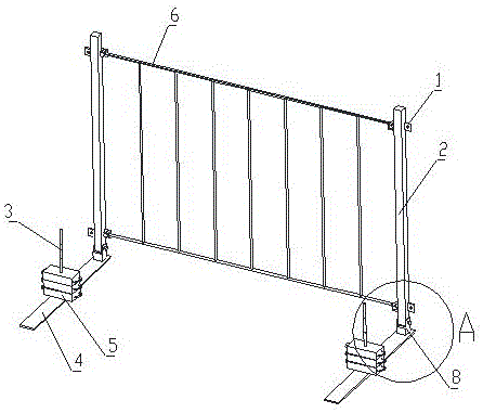 一种新型重力式防倾覆围护栏的制作方法