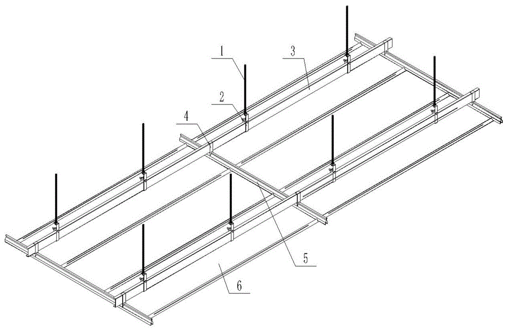 一种加筋拉撑暗架板系统的制作方法