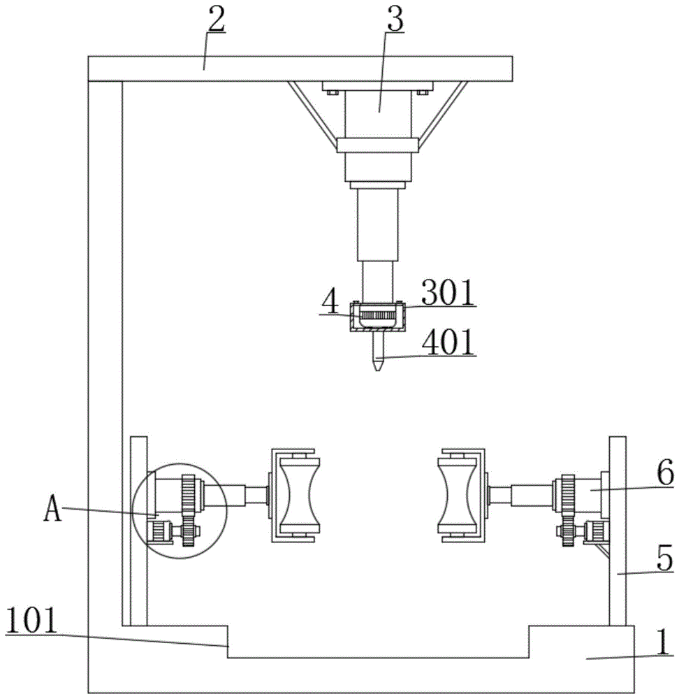 一种闸瓦生产用自动冲孔装置的制作方法