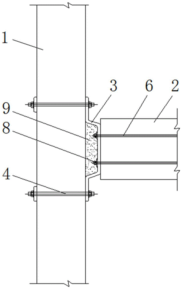 一种钢连接全装配式混凝土梁-柱结构