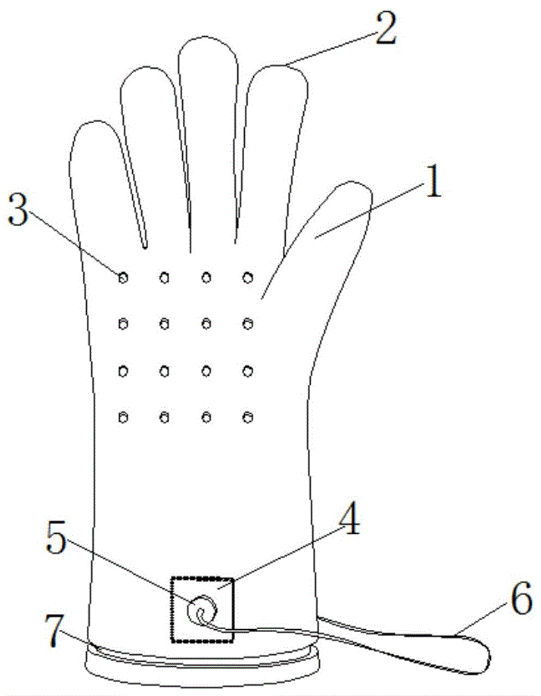 一种多层隔热的防脱手式耐磨消防手套的制作方法