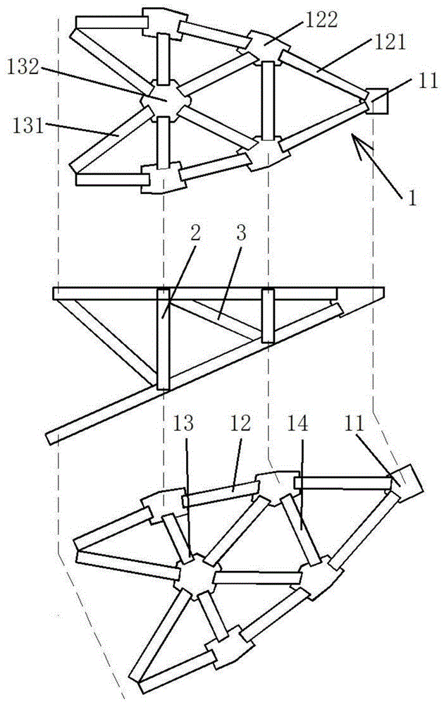 一种输电线路铁塔折弦横担的制作方法