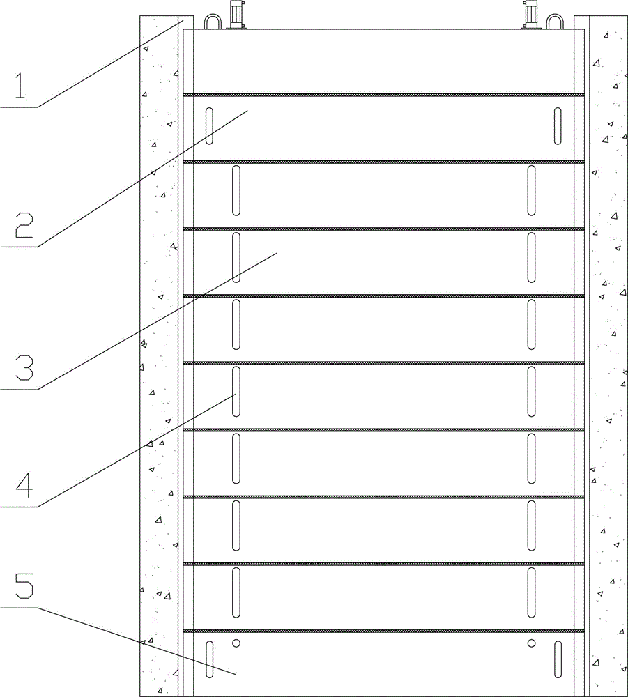 一种闸室室排干检修挡水冲水叠梁门的制作方法