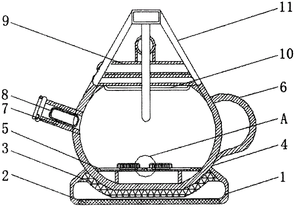 一种合体式艺术茶壶