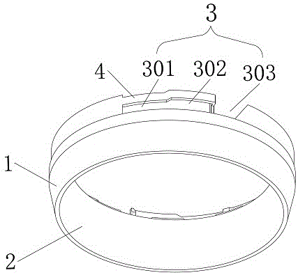 一种旋卡式前环及包括有该旋卡式前环的灯具的制作方法